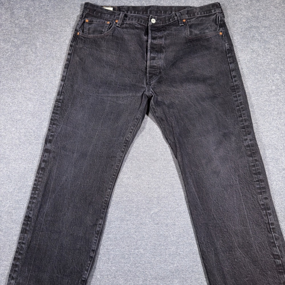 Levi's 501 '93 Straight Leg Jeans Mens 40x30 Black Denim Premium Button Fly